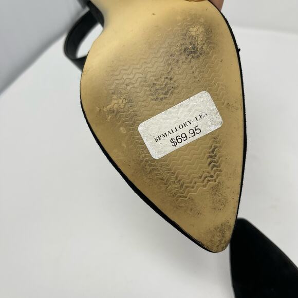 Nordstrom BP Black Suede D'Orsay Ankle Strap Pumps (7.5) - Picture 8 of 10